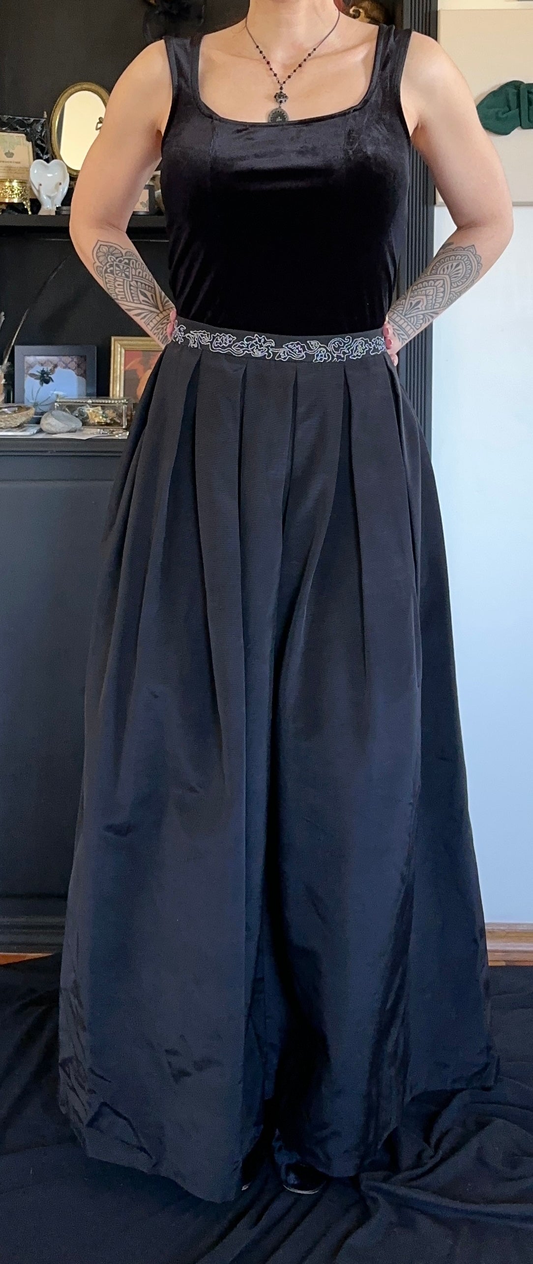 Box Pleat Maxi Skirt SZ 6