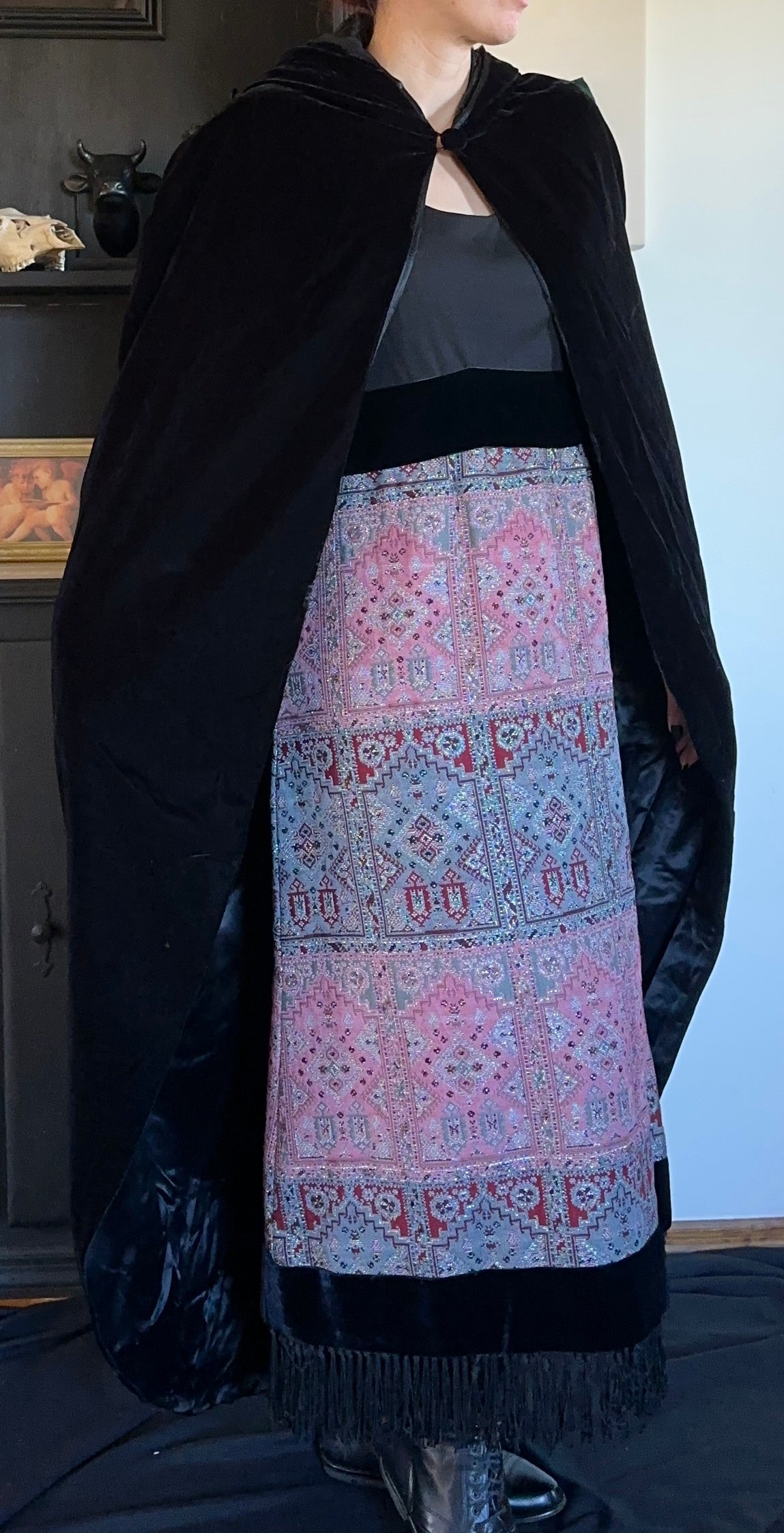 Jessica McClintock Velvet Cape O/S