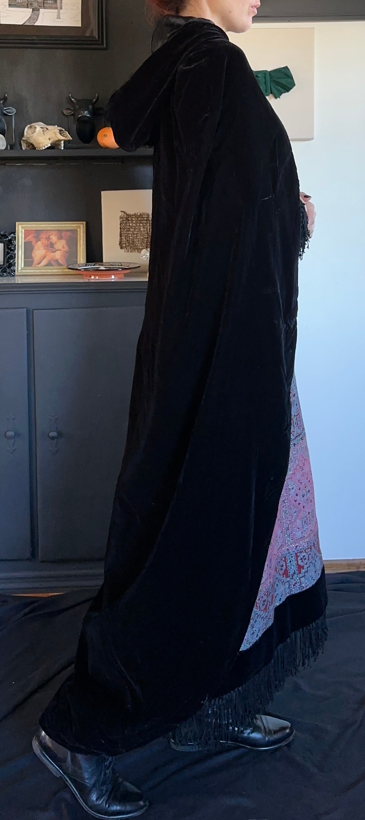 Jessica McClintock Velvet Cape O/S