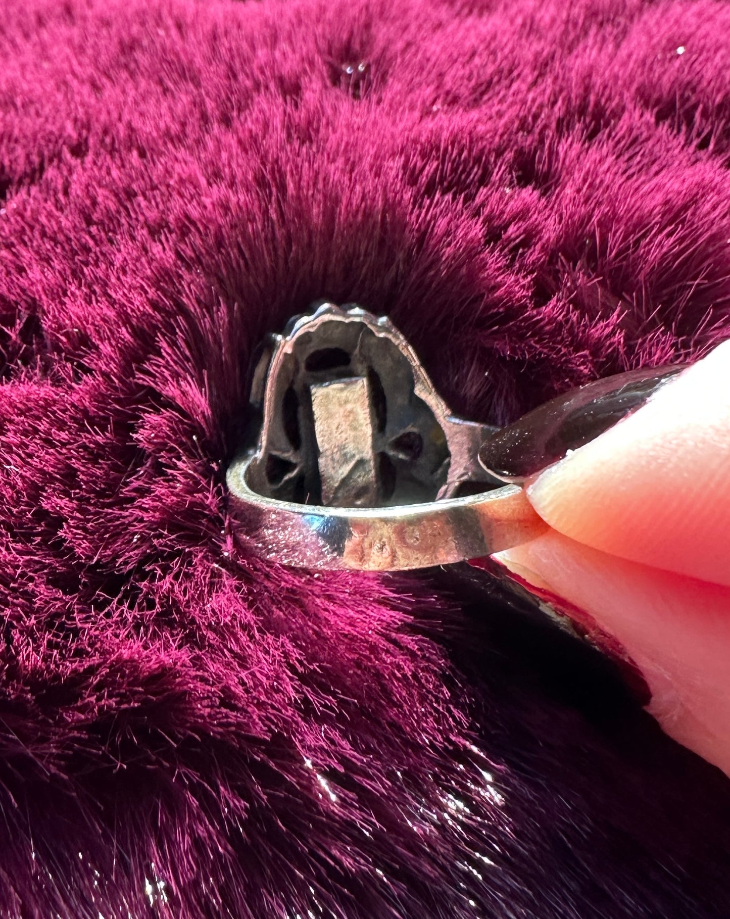 Silver And Marcasite Ring SZ 6.5