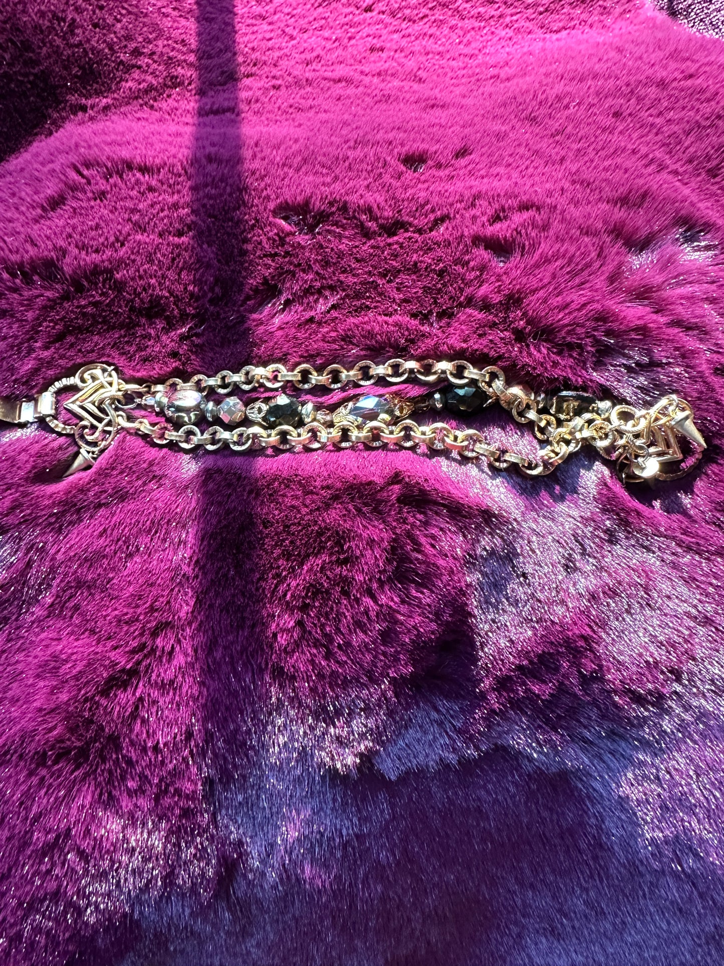 Chain And Bead Bracelet