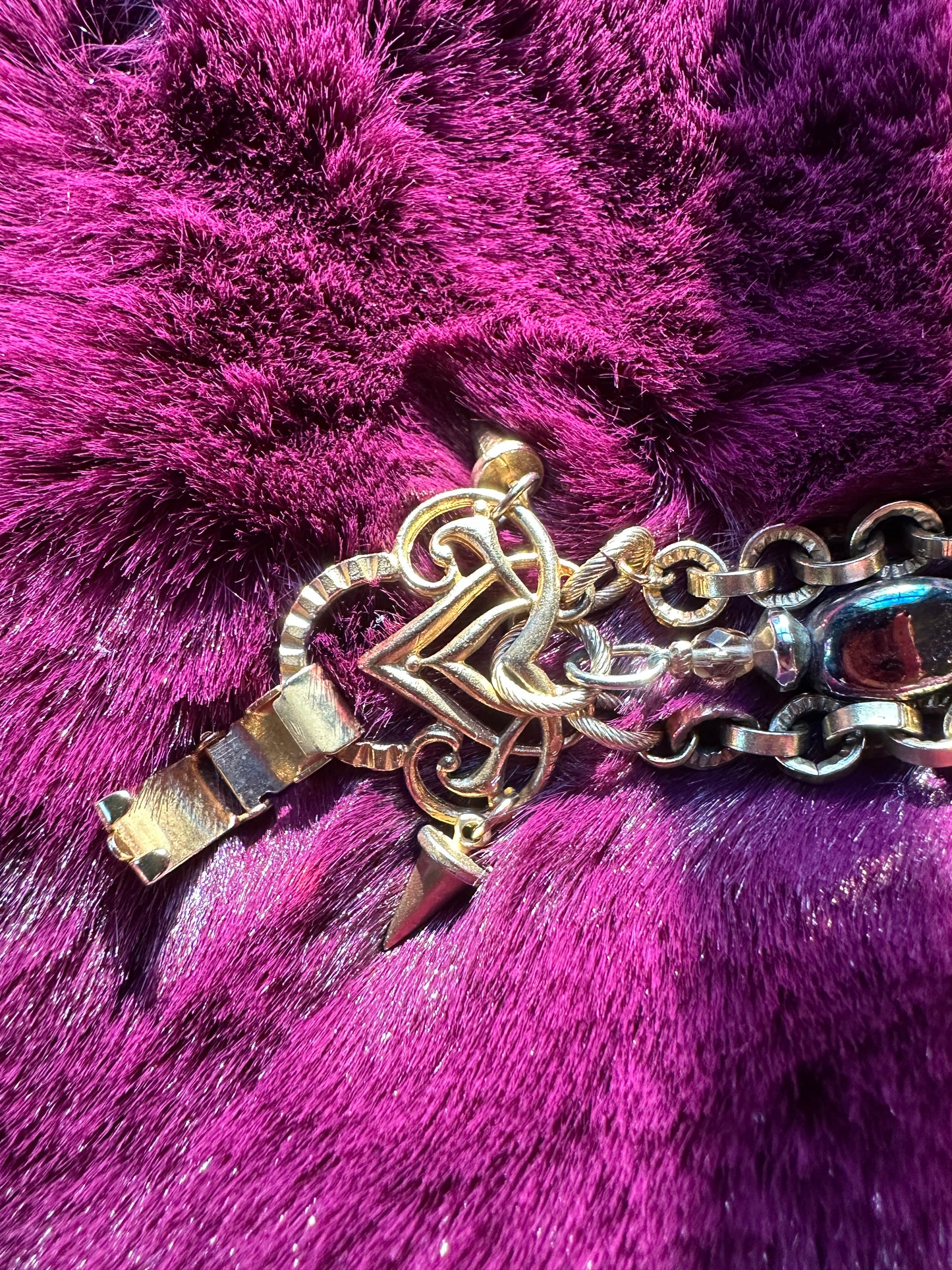 Chain And Bead Bracelet
