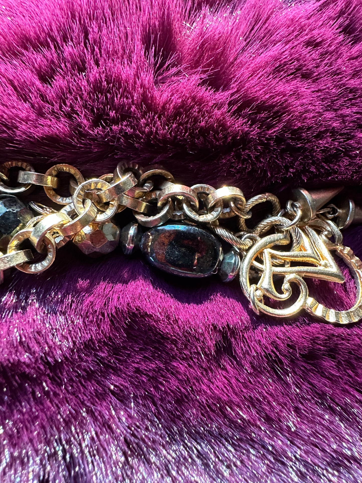 Chain And Bead Bracelet