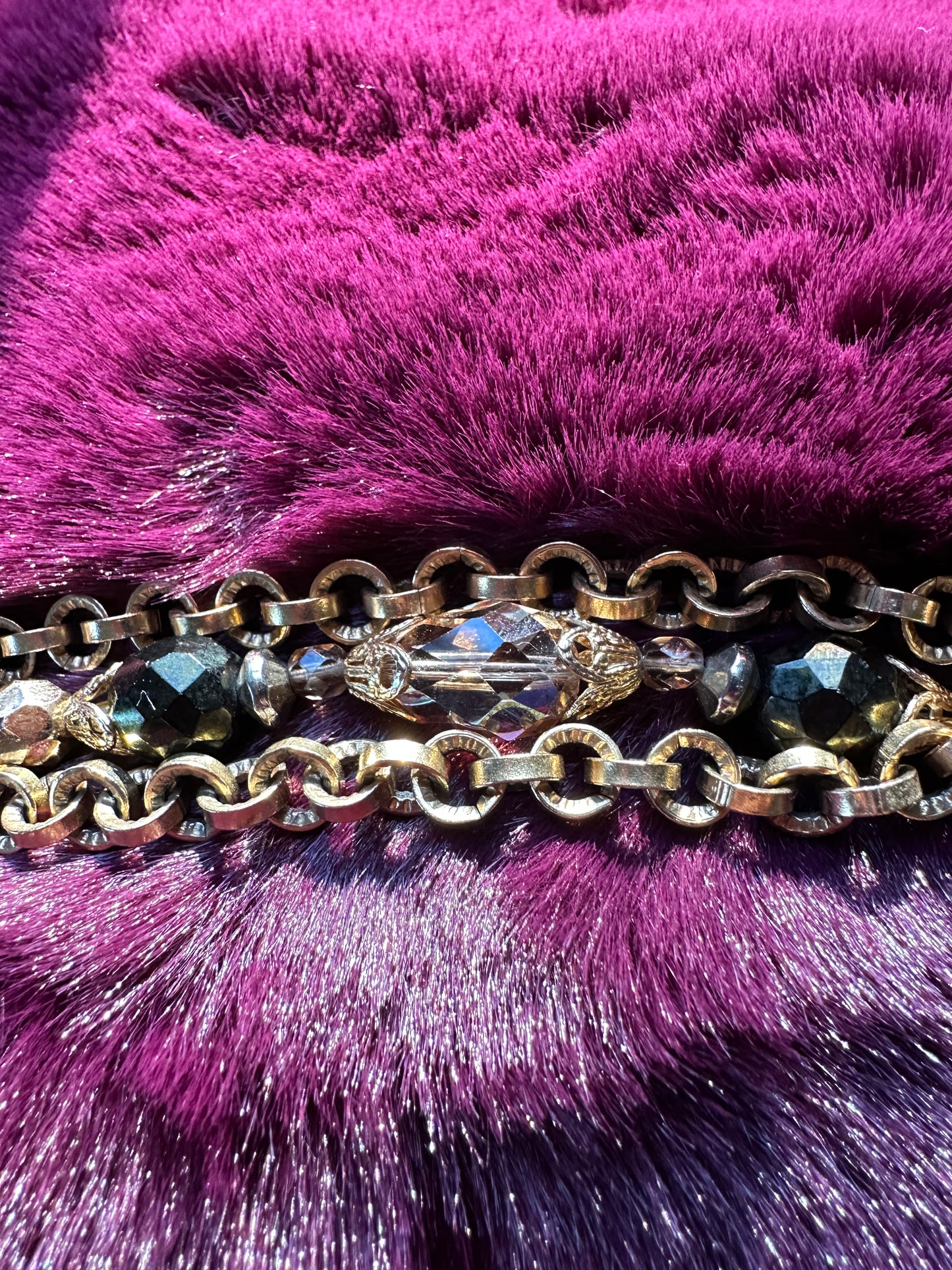 Chain And Bead Bracelet