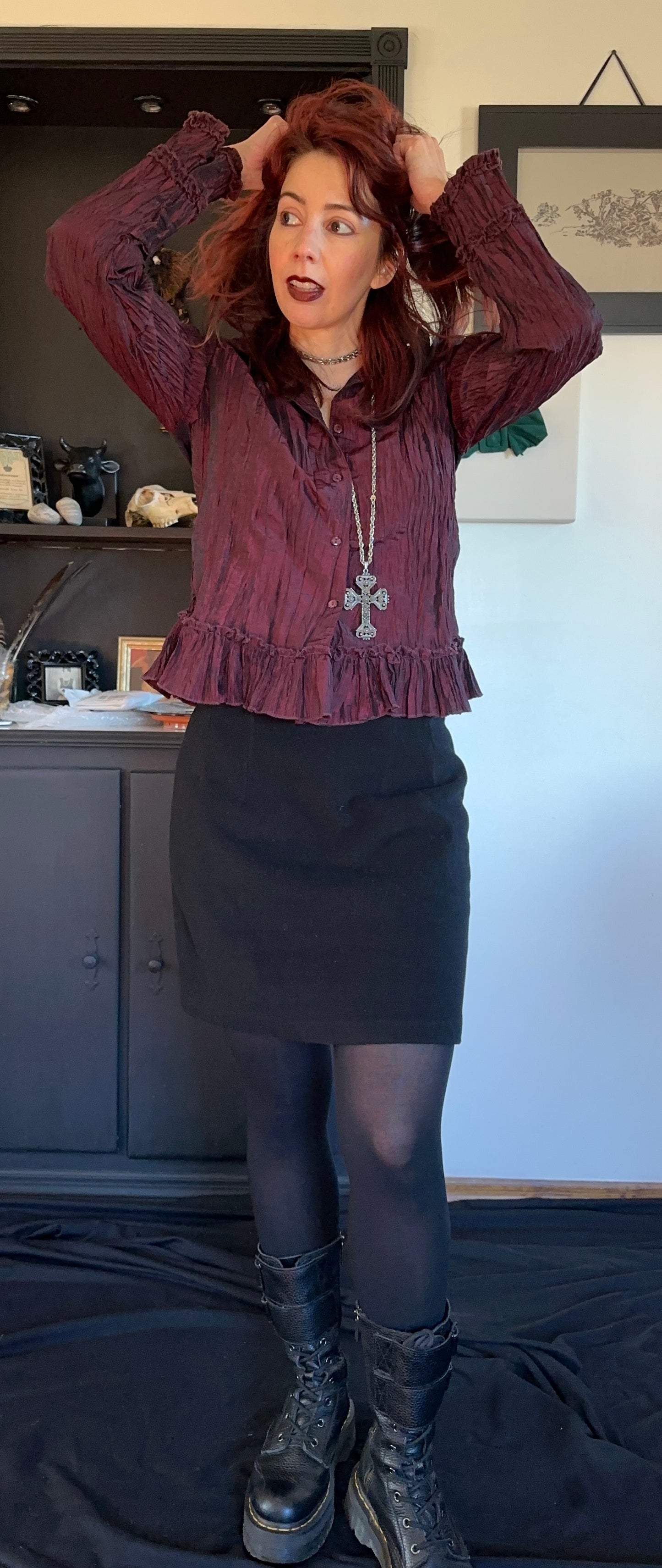 90s Wool And Cashmere Skirt S-M