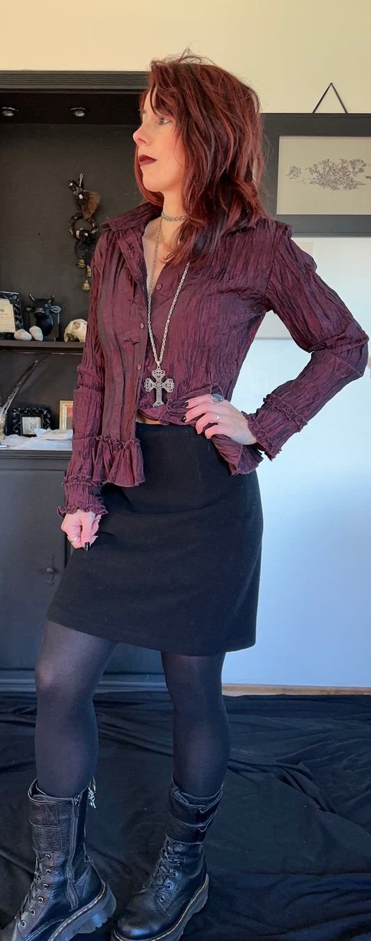 90s Wool And Cashmere Skirt S-M