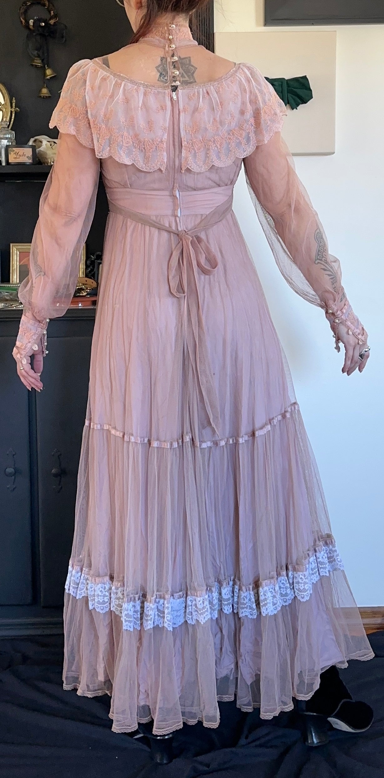 Mauve Gunne Sax Edwardian Dress