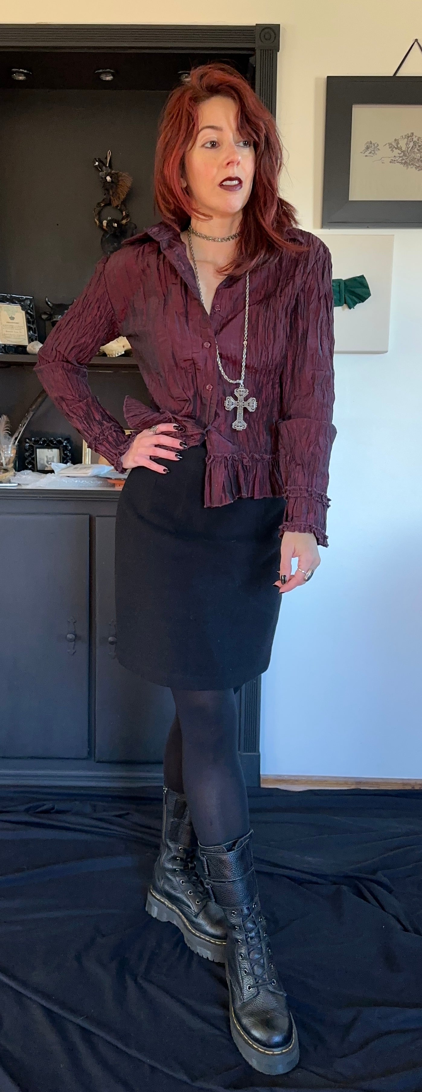 90s Wool And Cashmere Skirt S-M