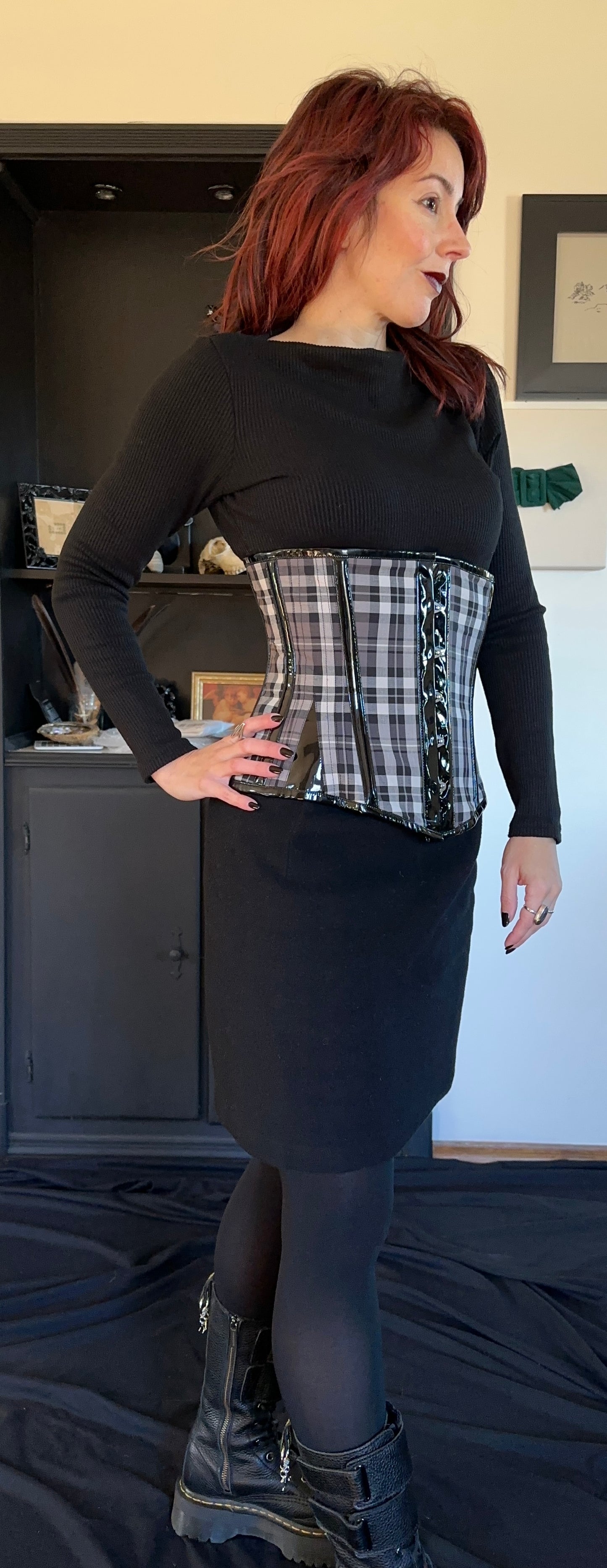 Tartan Under Bust Corset S - L