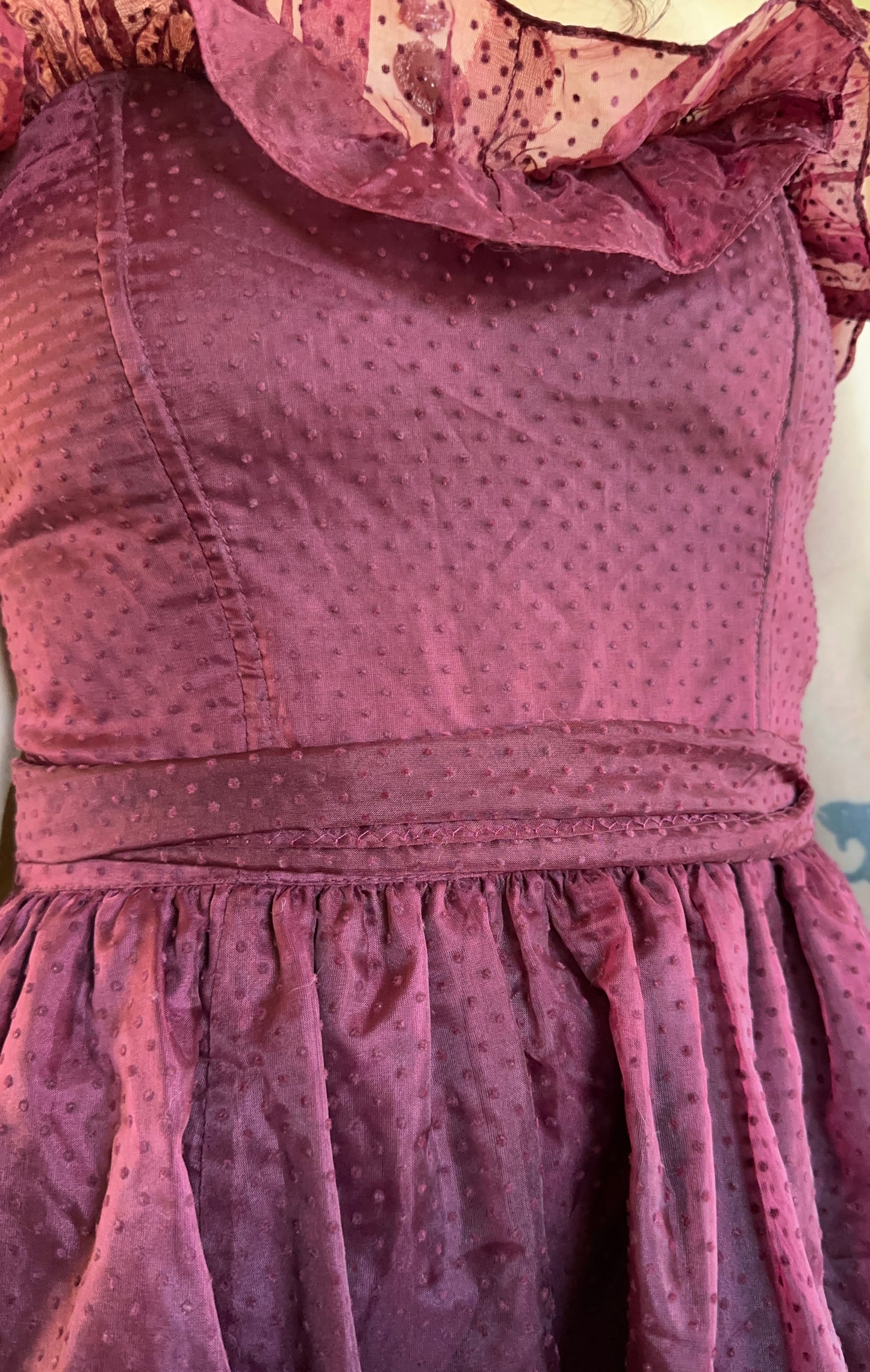 Vintage 80s Gunne Sax Strapless Dress SZ 6