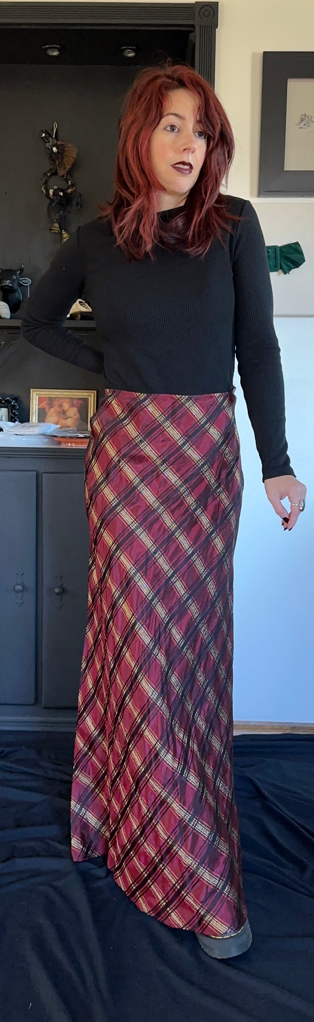 Vintage Plaid Skirt SZ 16