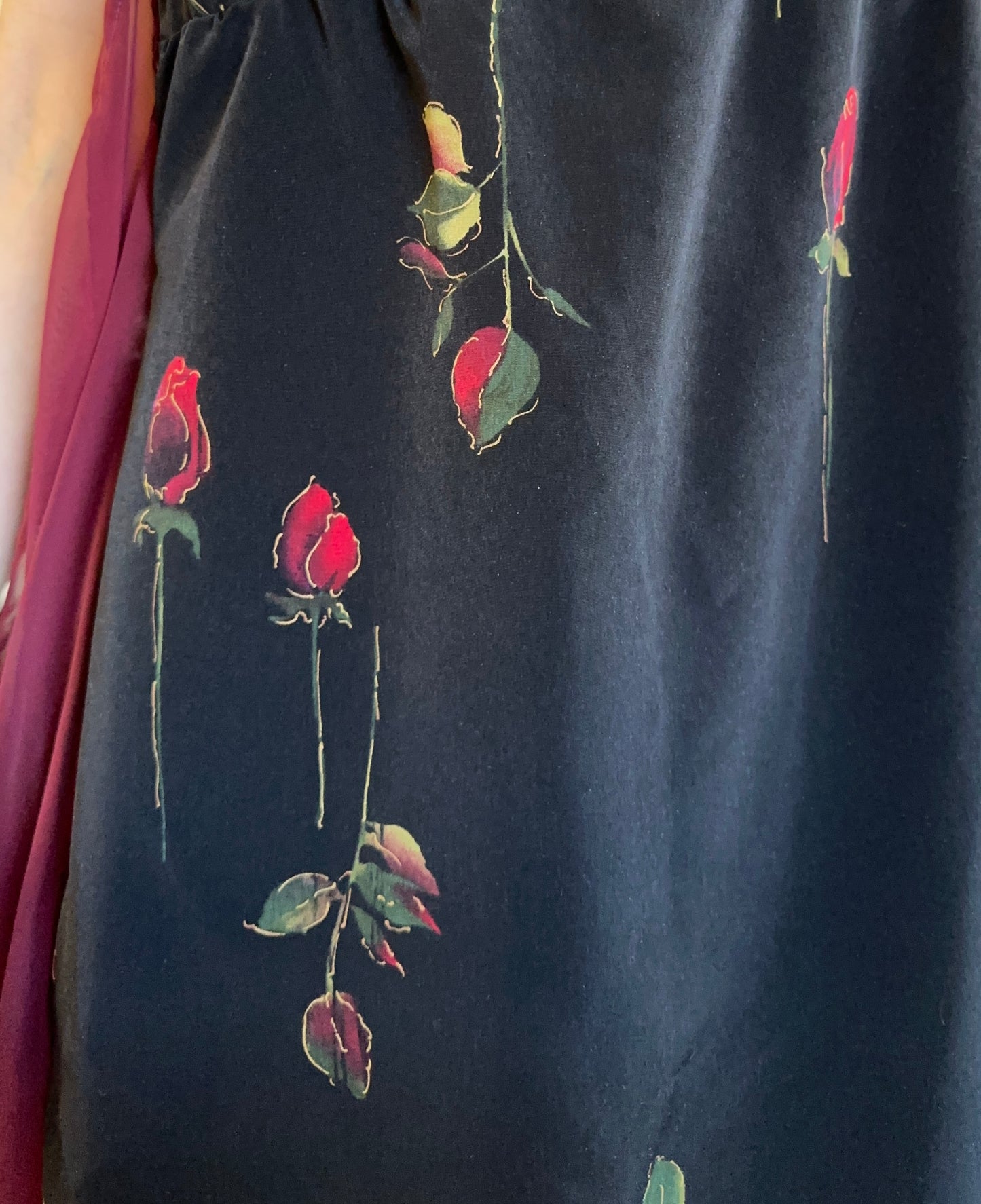Backless Floral Gown M/L