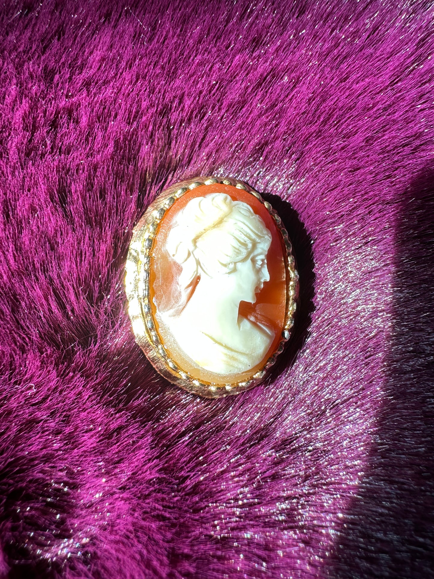 Victorian Revival Cameo Pin