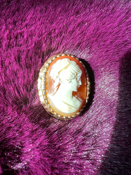 Victorian Revival Cameo Pin