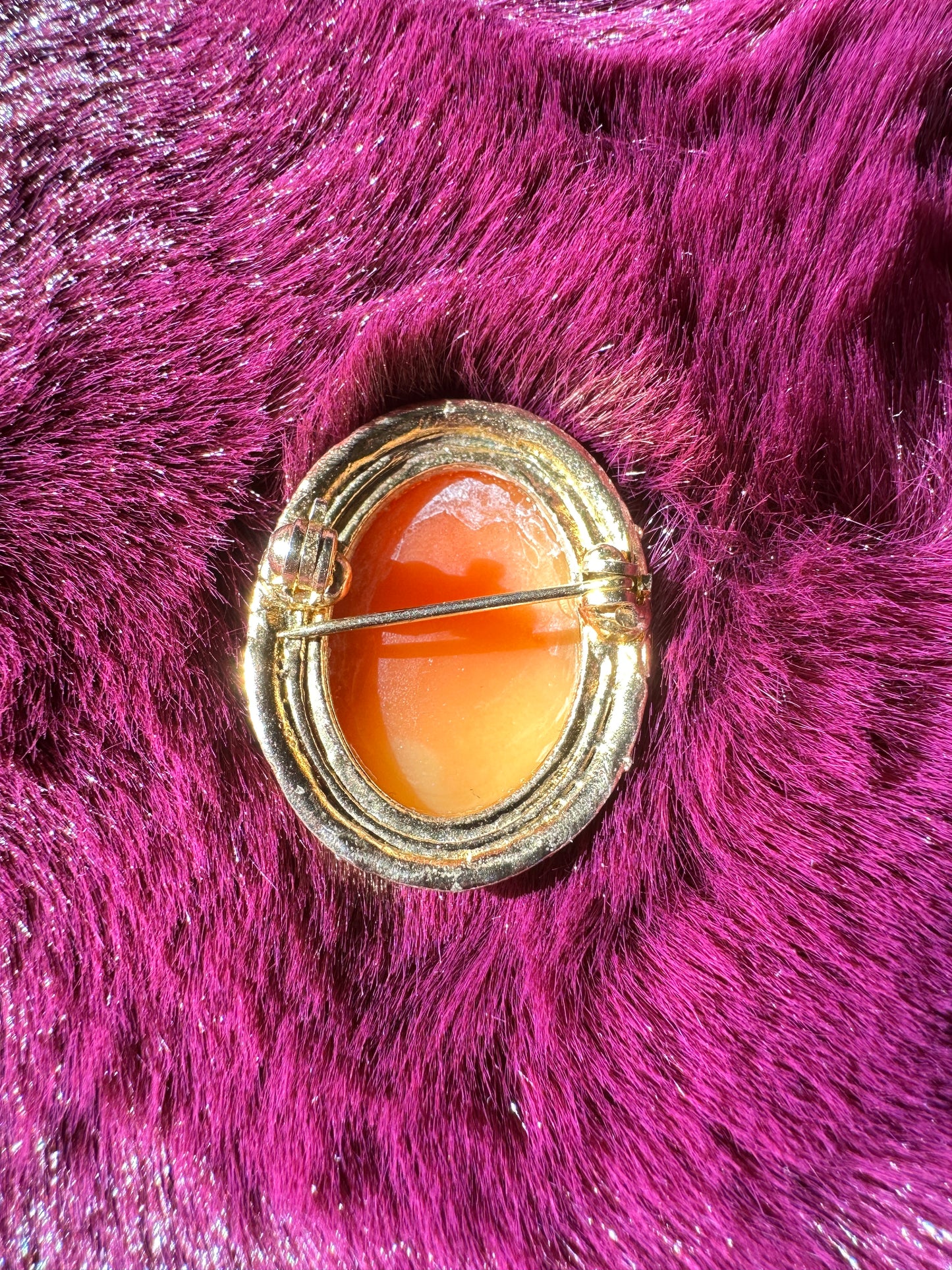 Victorian Revival Cameo Pin