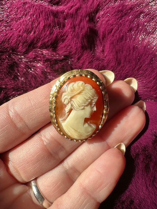 Victorian Revival Cameo Pin