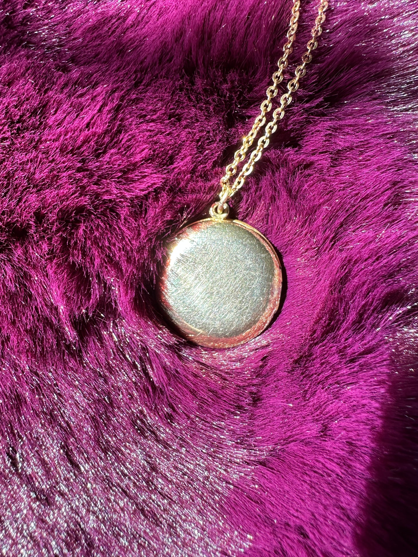Etched Gold Locket