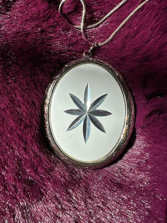 Silver Starburst Locket