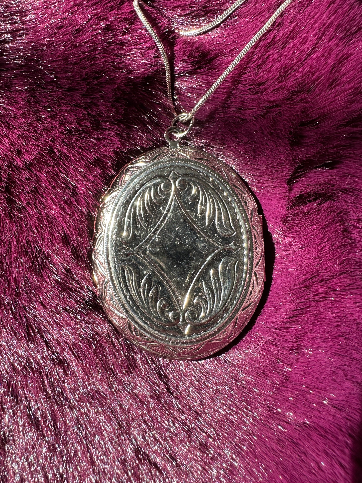 Silver Starburst Locket