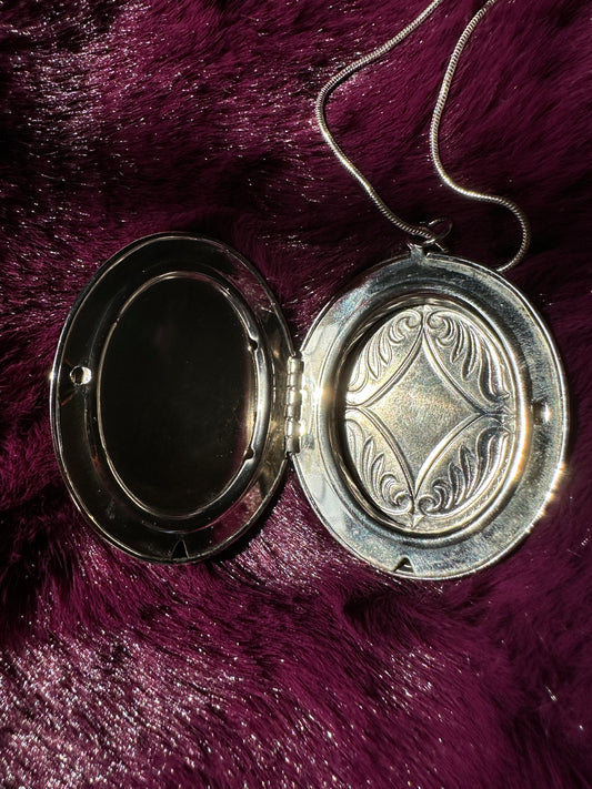 Silver Starburst Locket