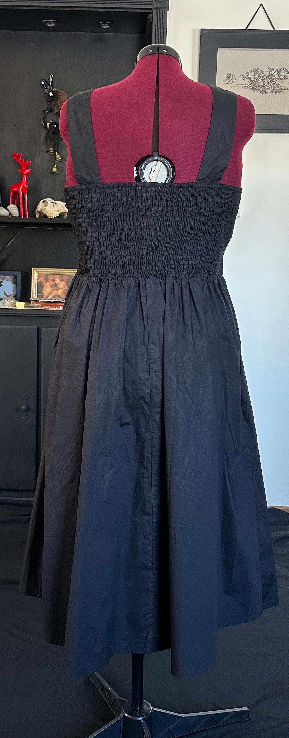 Black Cotton Sleeveless Dress XL - 1X