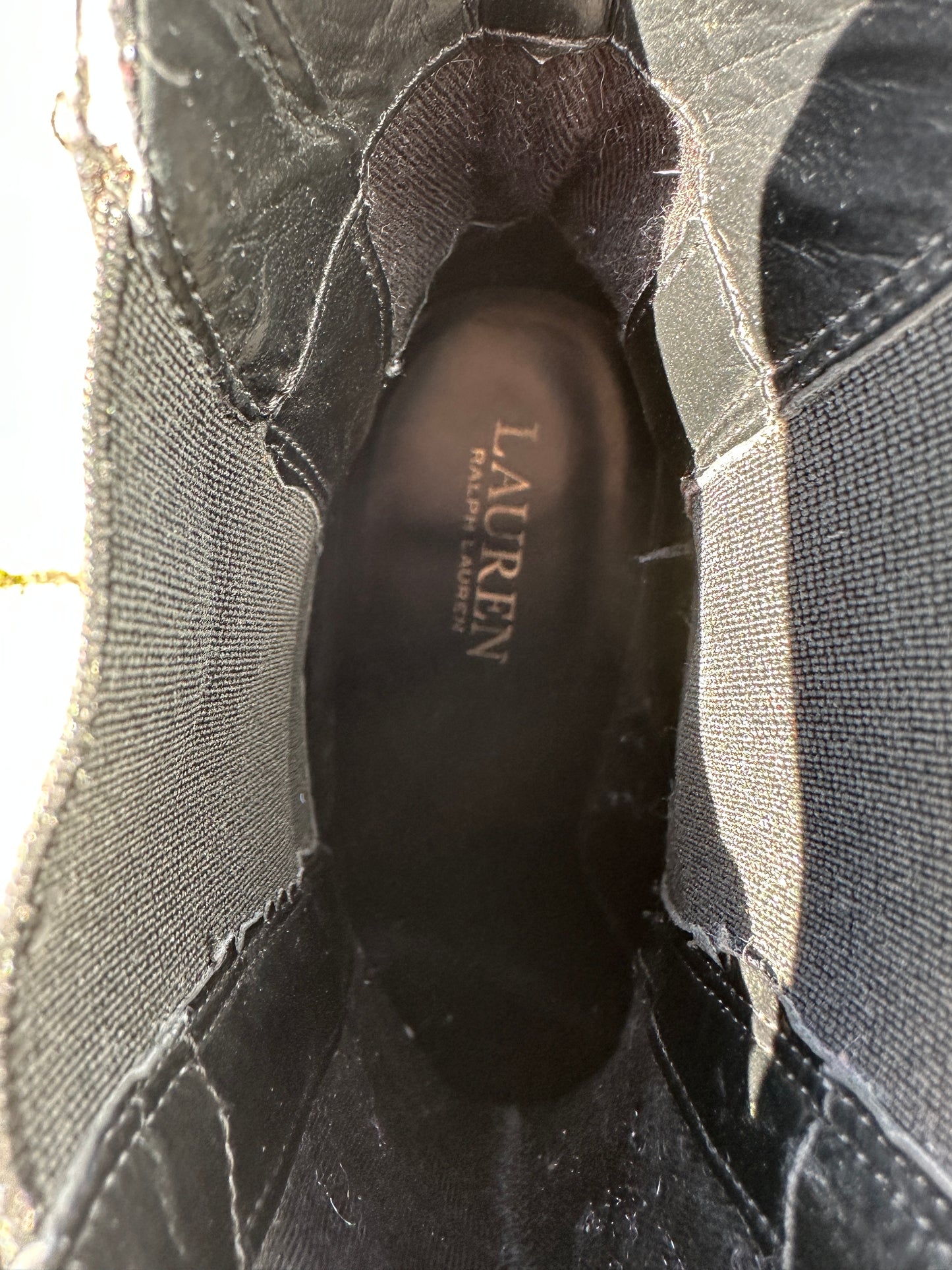 Ralph Lauren Leather Pashia Booties SZ 8.5