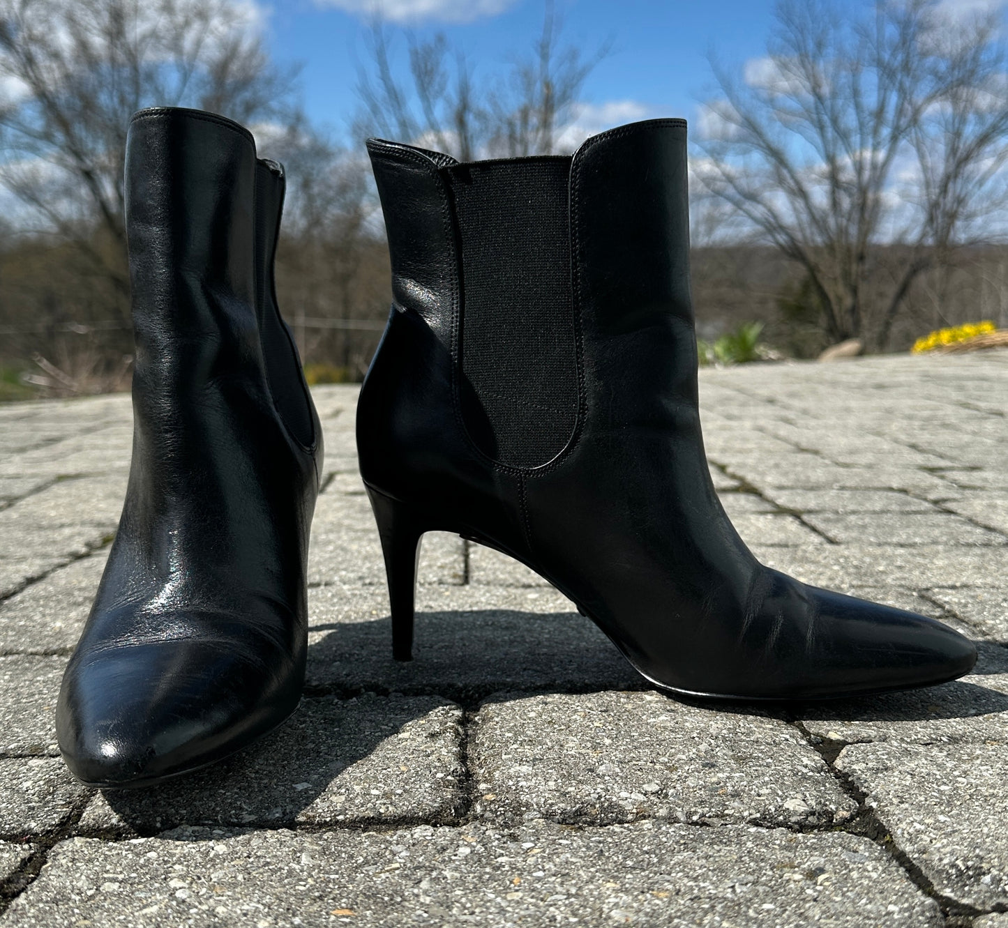 Ralph Lauren Leather Pashia Booties SZ 8.5