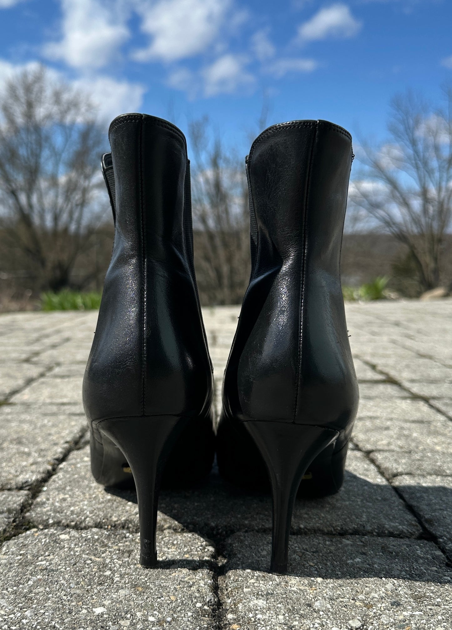 Ralph Lauren Leather Pashia Booties SZ 8.5