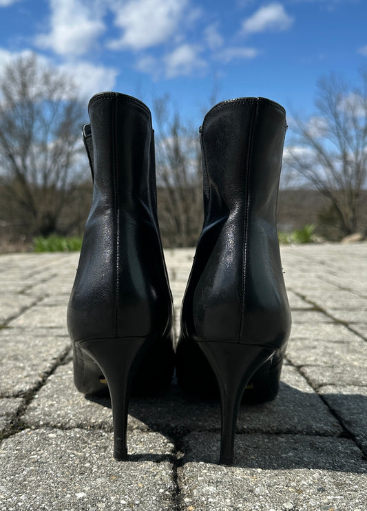 Ralph Lauren Leather Pashia Booties SZ 8.5