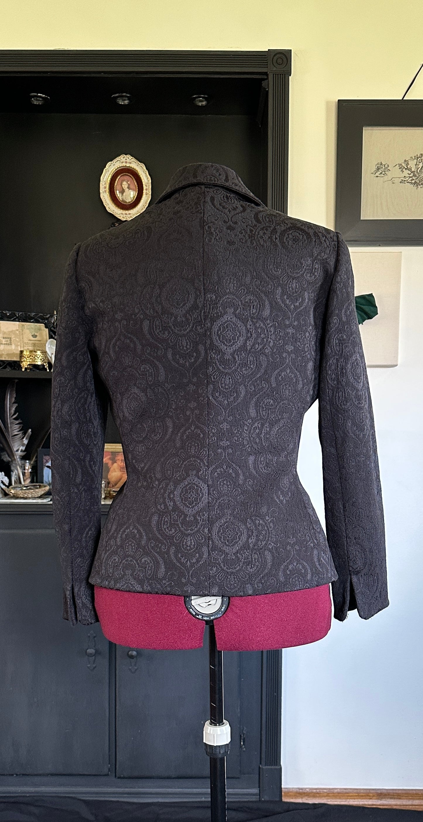 Goth Brocade Jacket SZ 12
