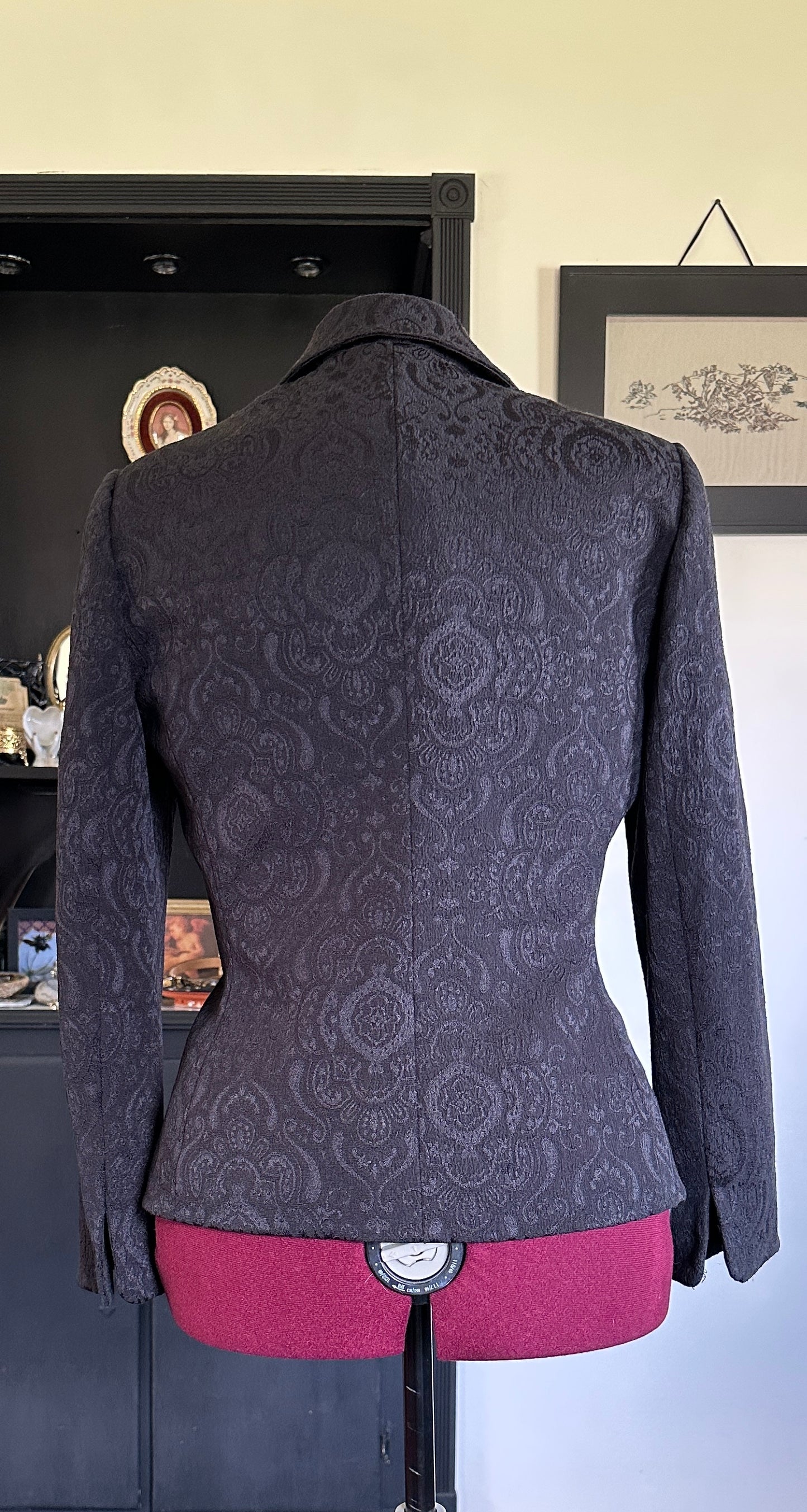 Goth Brocade Jacket SZ 12