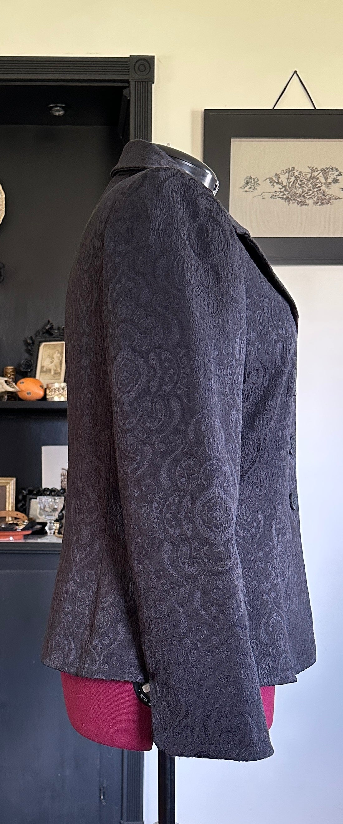 Goth Brocade Jacket SZ 12