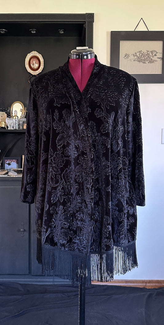 Velvet & Fringe Topper L