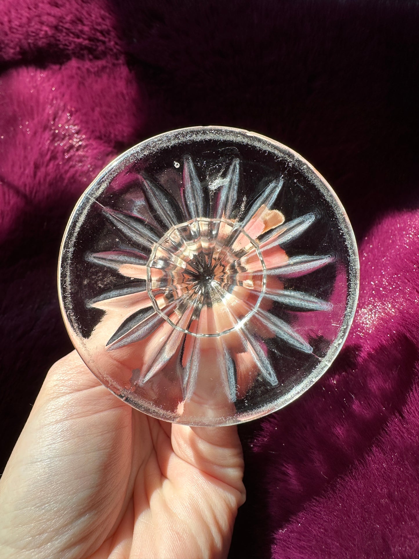 Glass Baroque Revival Cordial Goblet