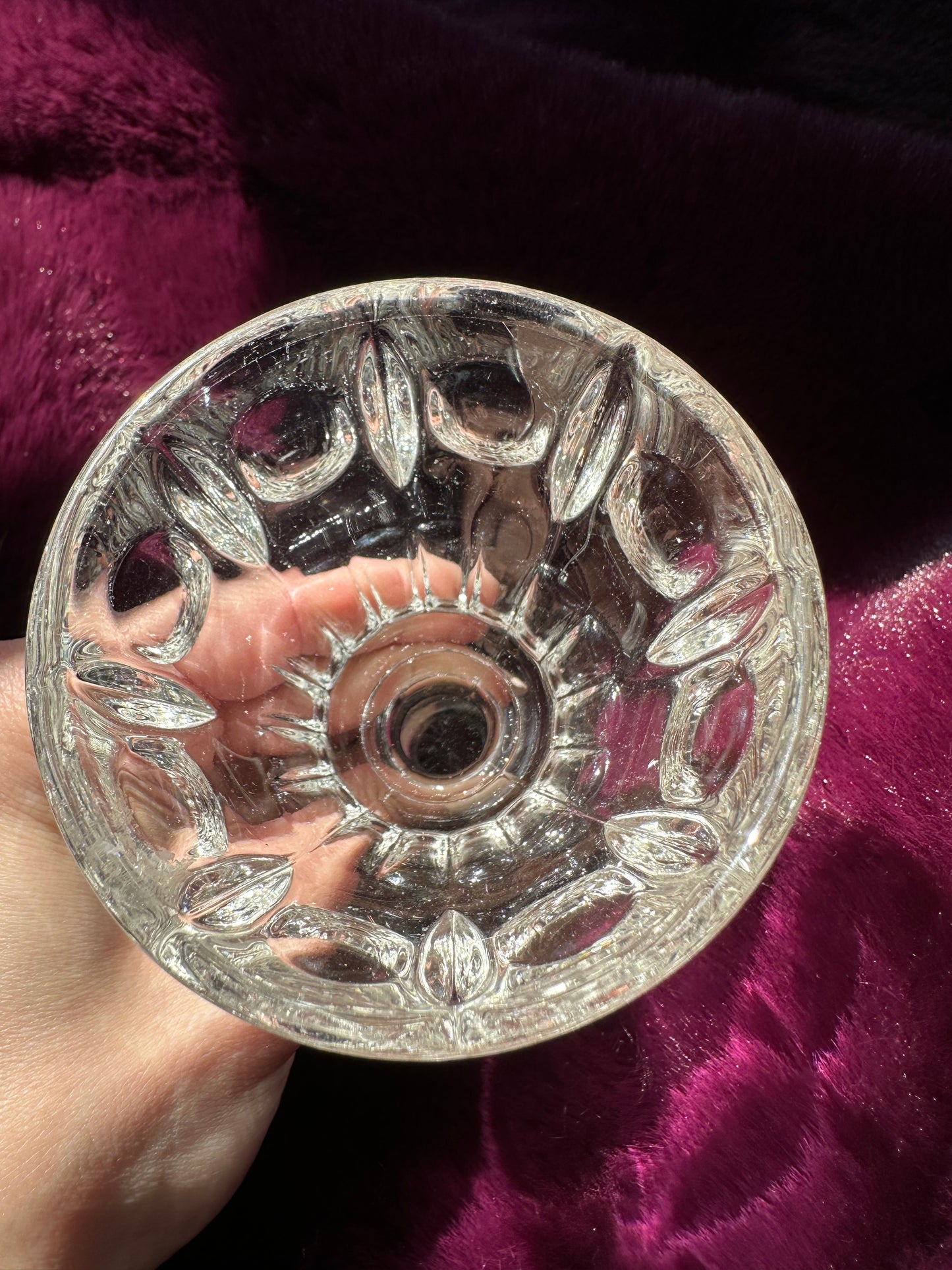 Glass Baroque Revival Cordial Goblet