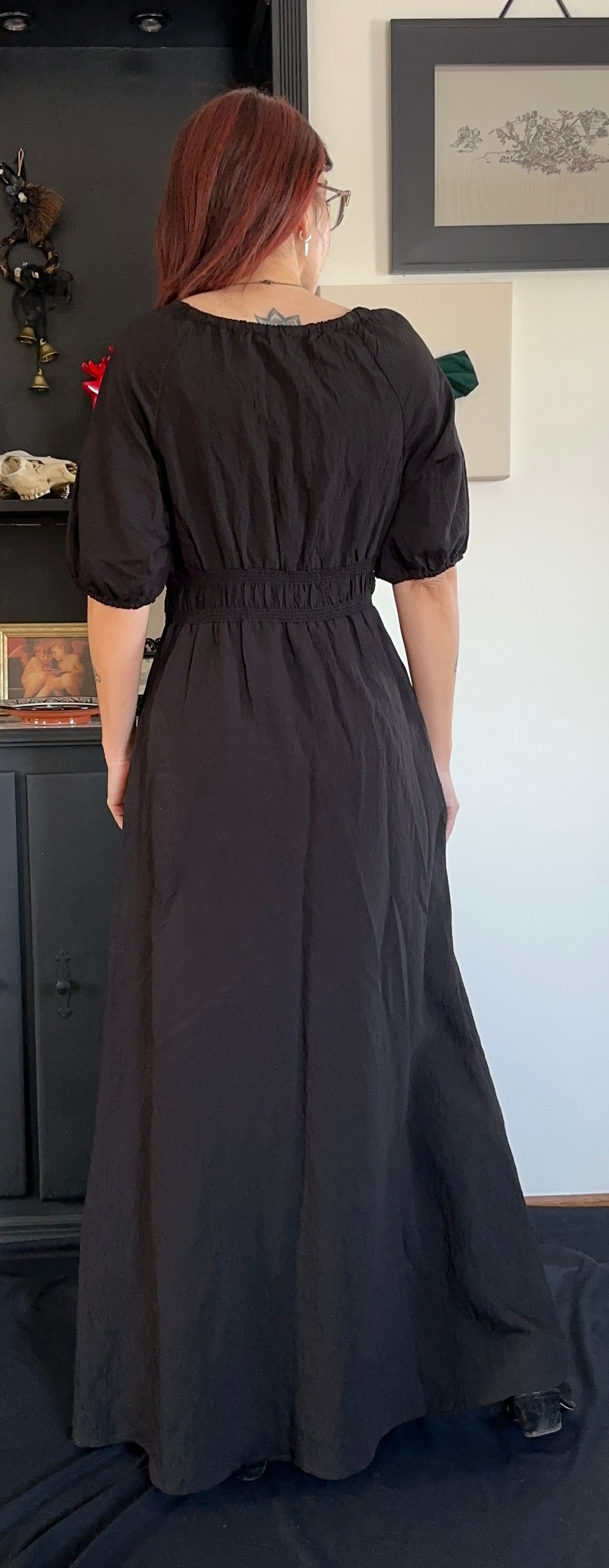 Ellen Tracy Witchy Maxi Dress M