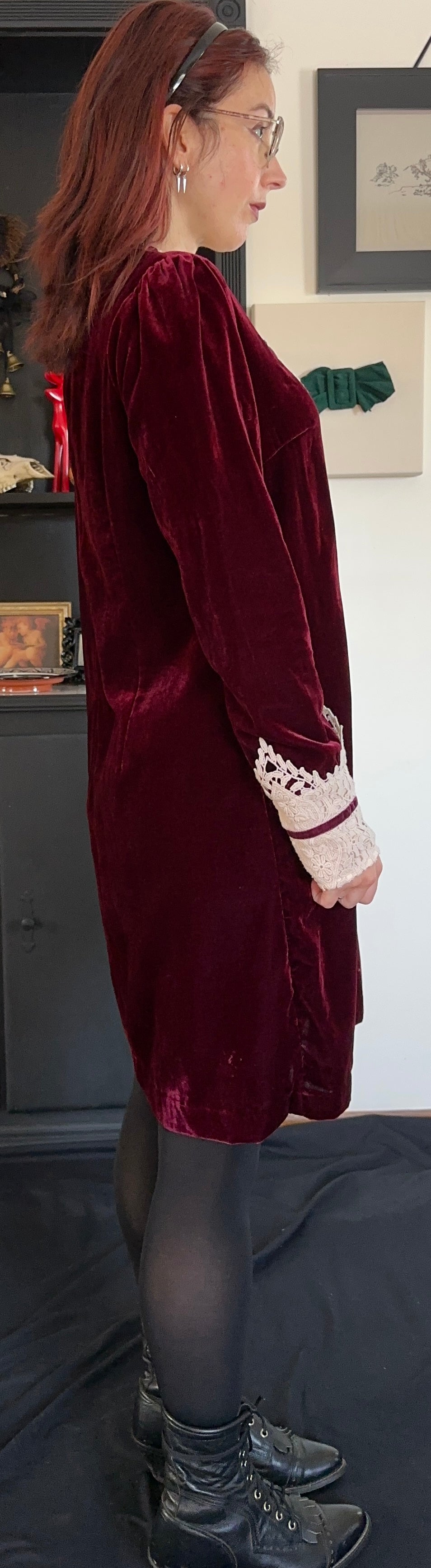 Anna Sui Velvet Dress SZ 12