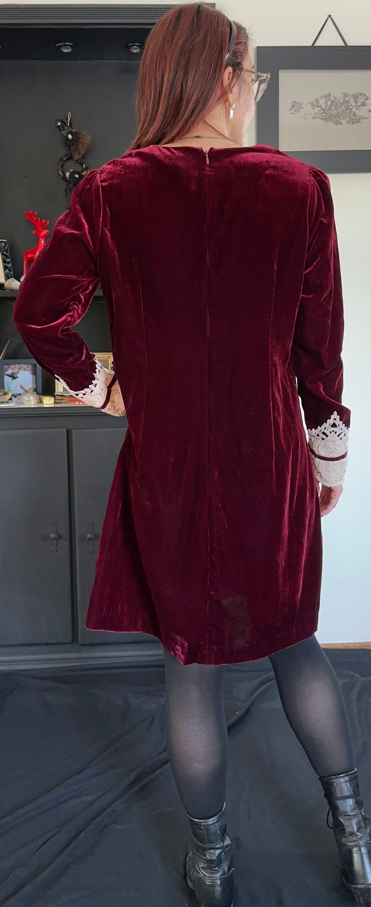Anna Sui Velvet Dress SZ 12