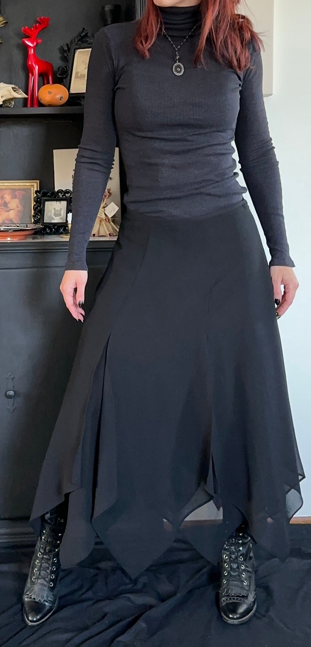 Handkerchief Hem Witches Skirt SZ 8