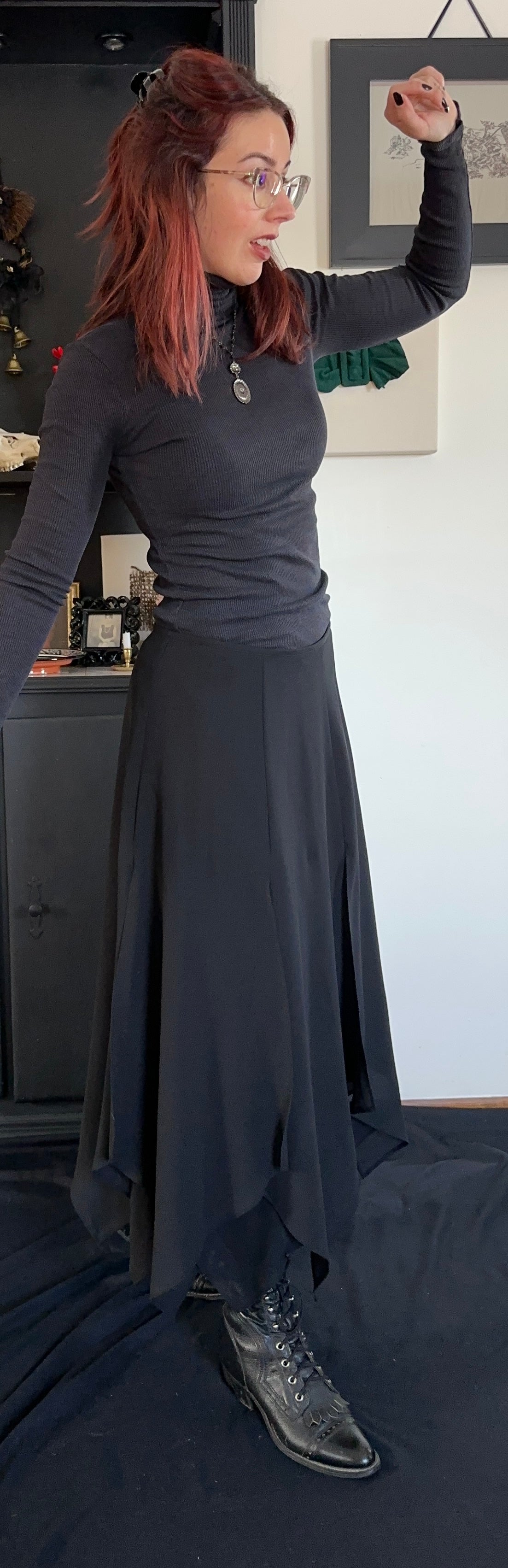 Handkerchief Hem Witches Skirt SZ 8