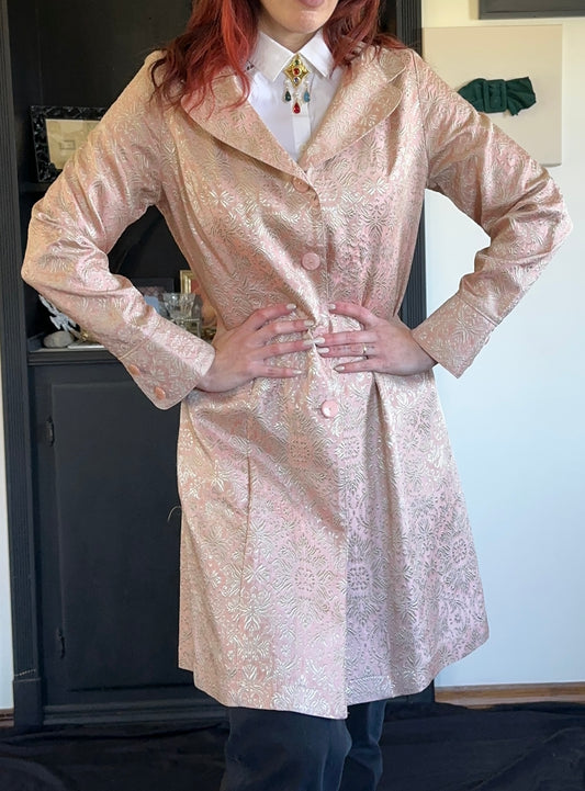 Vintage 80s Brocade Pirate Jacket S/M