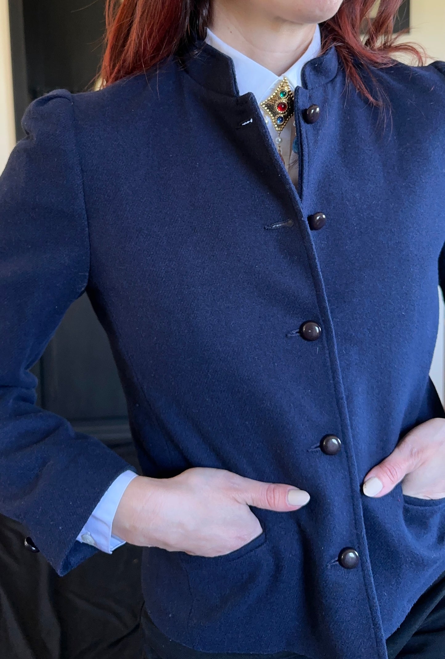 Vintage 80s Wool Prairie Jacket XS-S