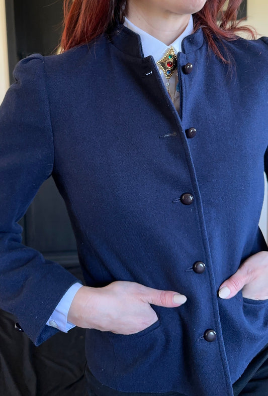Vintage 80s Wool Prairie Jacket XS-S