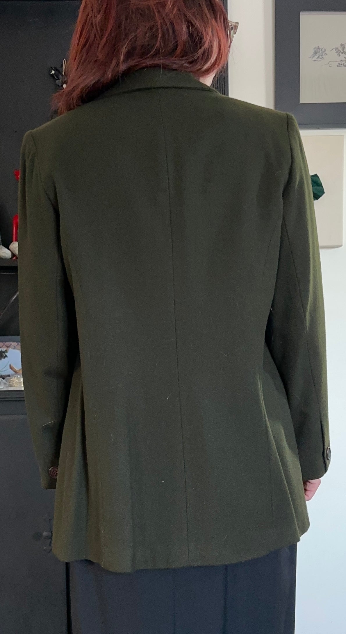 Vintage Single Button Wool Blazer S-M