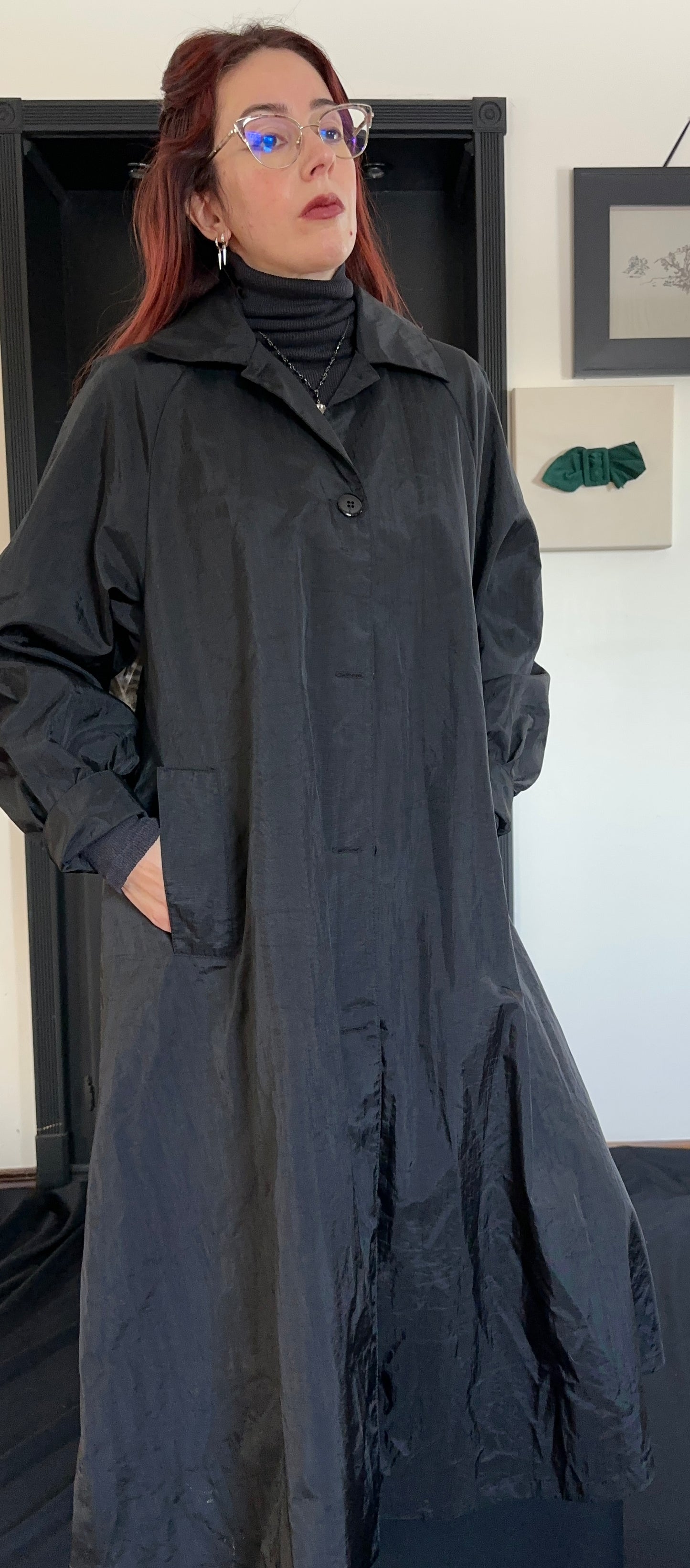 Vintage Trench Car Coat S-M