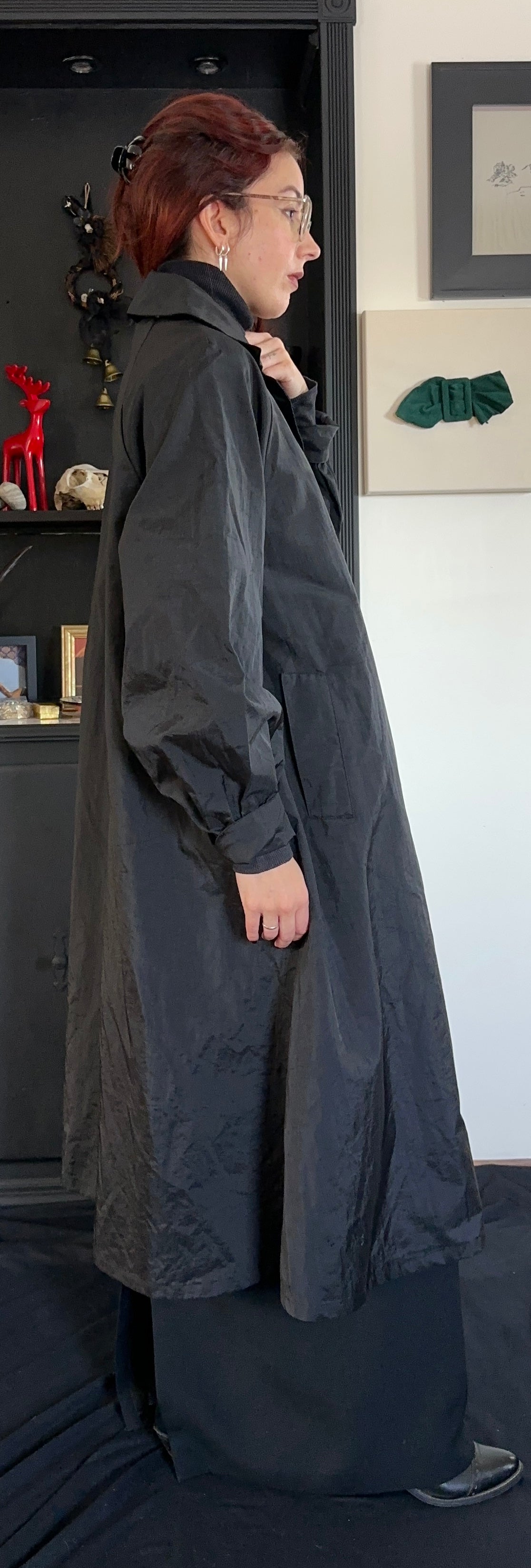 Vintage Trench Car Coat S-M