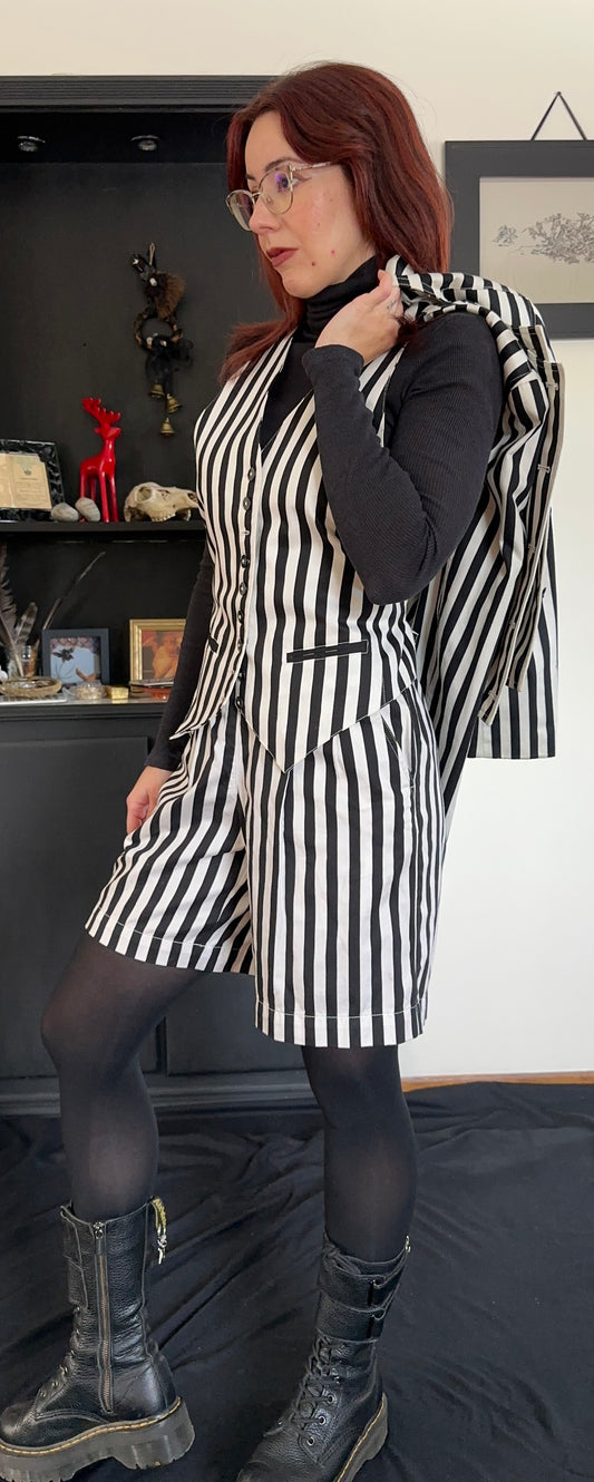 Vintage Striped 3-Piece Suit SZ 4