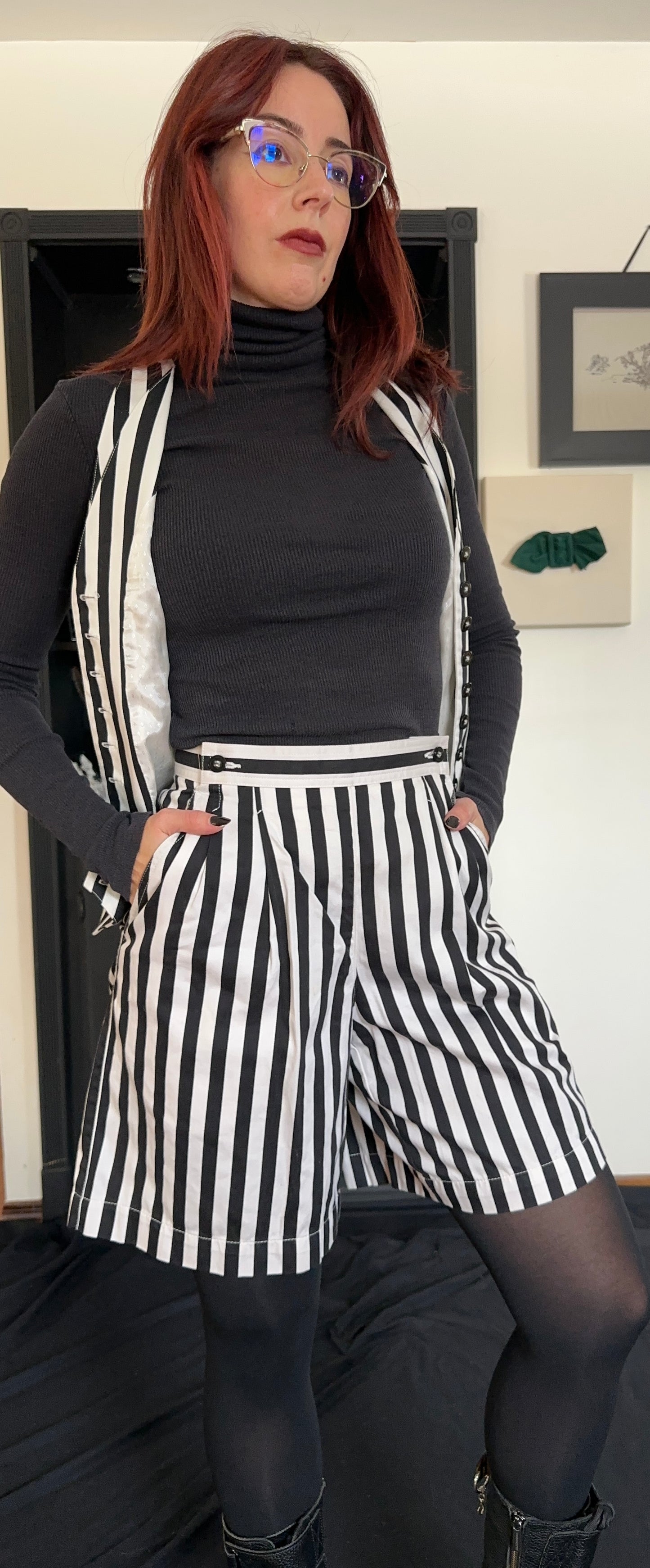 Vintage Striped 3-Piece Suit SZ 4