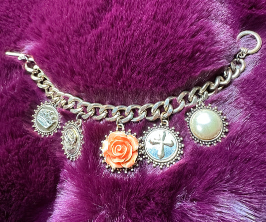 Vintage Renaissance Charm Bracelet