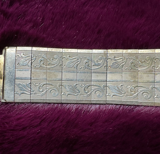 Vintage Victorian Panel Bracelet